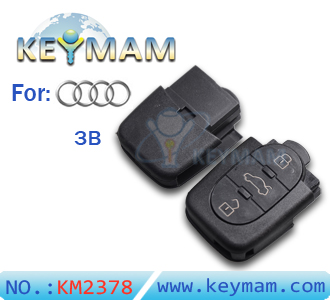 Audi 3 button remote shell(small battery)