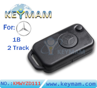 Mercedes-Benz HU64 1 Button Flip Remote Key Shell