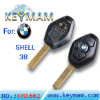BMW 2 track 3 button remote key shell