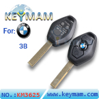 BMW 2 track 3 button remote key shell