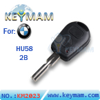 BMW 4 track 2 button remote key shell (wihout the plastic mat)