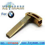 BMW 7 series smart key blade (gold color)