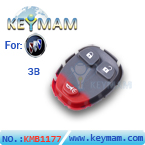 Buick FirstLand 3 button remote rubber (10pcs/lot)