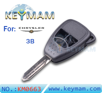 Chrysler 3 button remote key shell (small button)