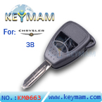 Chrysler 3 button remote key shell (small button)