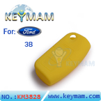 Ford Focus 3 buttons remote silicon rubber case yellow color