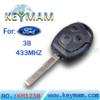 Ford Focus 3 button remote key 433MHZ