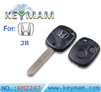 Honda 2 Button remote Key shell