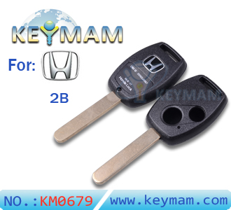 Honda 2 button remote key shell(without  chip slot)