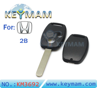 Honda 2-button remote key shell (without Logo and paper sticker)