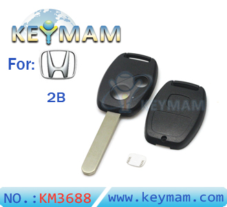 Honda 2- button remote key shell (with paper sticker) 