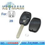Honda 2- button remote key shell (with paper sticker) 