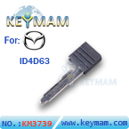 Mazda ID4D63 smart key blade 