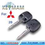 Mitsubishi 2 button remote key shell 