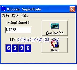 Nissan SuperCode Программное обеспечение