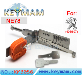 Peugeot NE78  lock pick & reader 2-in-1 tool