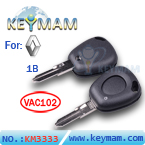 Renault 1 button remote key shell(without  logo)