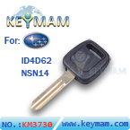 Subaru ID4D62 transponder key