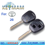 Toyota 2 button remote key shell Without Logo