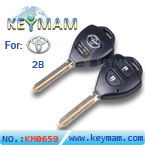 Toyota Corolla 2 button Remote Key Shell 