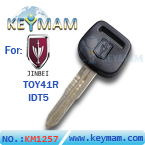 TOYOTA  TOY41RAT5 T5 transponder key for JINBEI Logo