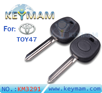 Toyota TOY47 transponder key shell (without Logo)