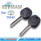 Toyota TOY47 transponder key shell (without Logo)