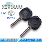 Toyota TOY48(41mm)transponder key shell (without Logo)