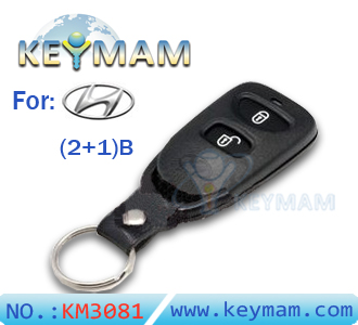 Hyundai 2+1 button remote shell 
