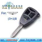 Chrysler 3+1 button  remote key shell (big button)
