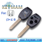 Honda 3+1 Button Remote Key Shell(Have Chip Slot)