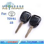 Old Toyota car 1 button remote key shell(right slot,without logo)