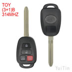 TOYOTA  3+1 button 314Mhz remote key -Without chip 