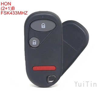 HONDA remote key FSK433MHz (2+1) buttons