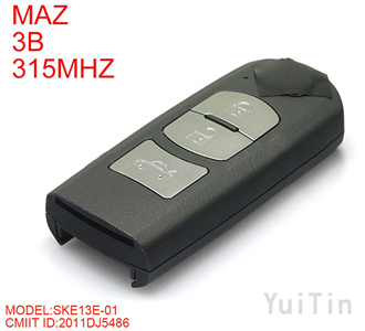 Original MAZDA Smart remote key 3 button 315MHz