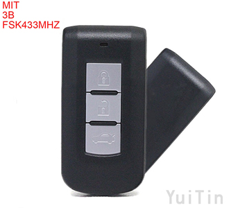 MITSUBISHI smart remote key FSK433MHz 3 buttons 7952 chip