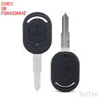  CHEVROLET remote key 3 button FSK433MHz 4D60chip