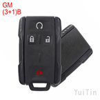 GM 3+1 button remote shell without logo