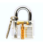Transparent padlock locksmith practice lock lock locksmith supplies hardware civilian lock pad padlock