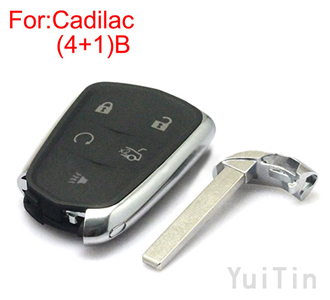 Cadillac Escalade remote shell (4+1) buttons