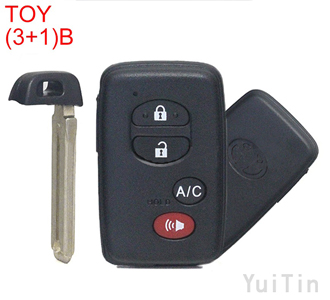 TOYOTA Camry Smart remote key shell (3+1) buttons