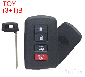 TOYOTA Camry Smart remote key shell (3+1) buttons