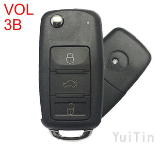 Volkswagen Touareg remote key shell 3 buttons