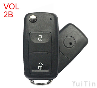 Volkswagen Touareg remote key shell 2 buttons with waterproof HU66