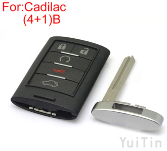 [CADILLAC] remote key shell (4+1)buttons