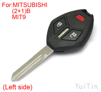 [MITSUBISHI] remote shell 2+1 botton MIT9 blade (Left side) black color （with button ）