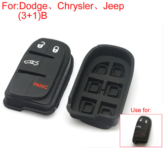 Button rubber 3+1button （use for Dodge [CHRYSLER] Jeep）