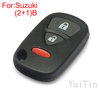[SUZUKI] remote shell 2+1 buttons (use for USA)