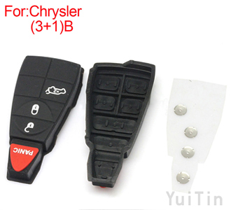 New [CHRYSLER] button rubber(3+1)buttons