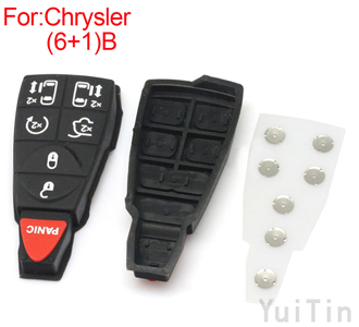 New [CHRYSLER] button rubber (6+1)buttons